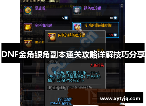 DNF金角银角副本通关攻略详解技巧分享